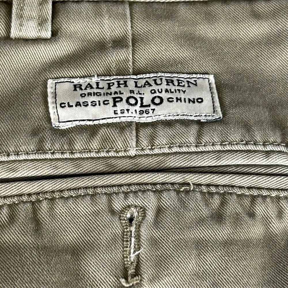 VTG Polo Ralph Lauren Men's Prospect Shorts Sz 40 Dark Khaki Chino 9